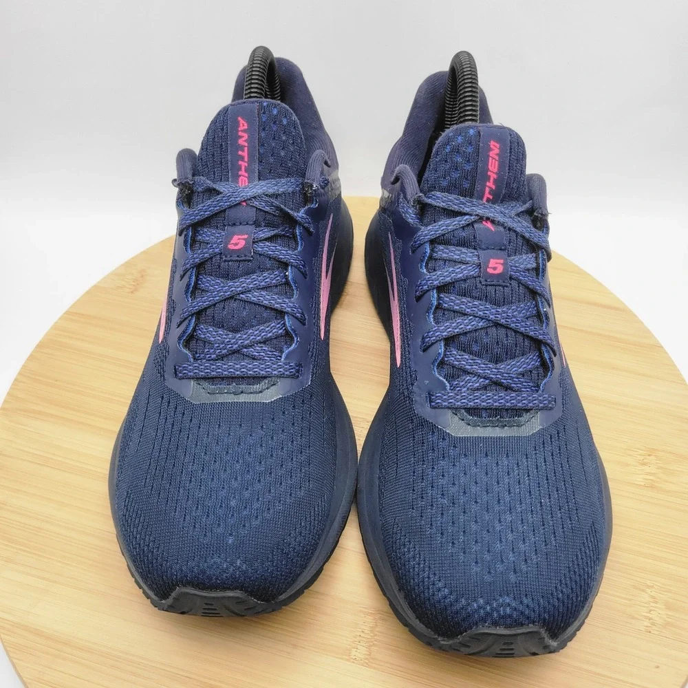 Brooks Anthem 5 Womens Running Shoes Navy Pink 1203651B436 Size 9